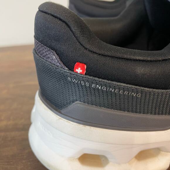 On Cloudstratus Men’s 12 Black Gray Running Shoes Road Cushion Swiss CloudTec - Picture 8 of 12